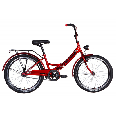 

Велосипед Formula 24" SMART Vbr рама-15" 2021 багажник+фонарь Red (OPS-FR-24-252)