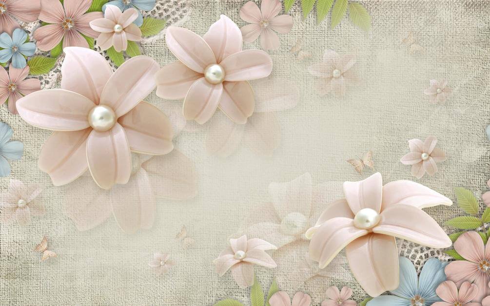 

Фотообои Арт-Обои Нежные цветы с жемчугом №38848 Мелкий песок
