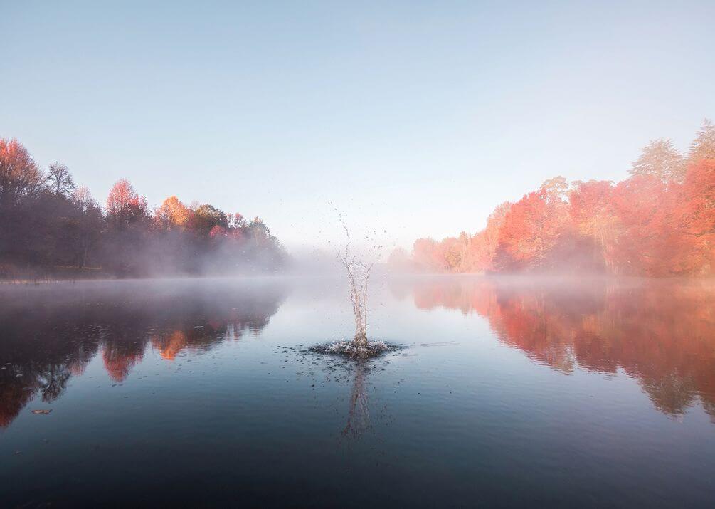 

Фотообои Арт-Обои Дымка над водой №nus_10478 Нить