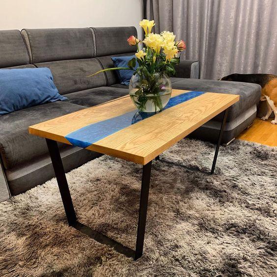 

Эксклюзивный Дизайнерский Обеденный Стол из Эпоксидной смолы Loft Design RV1021 ()