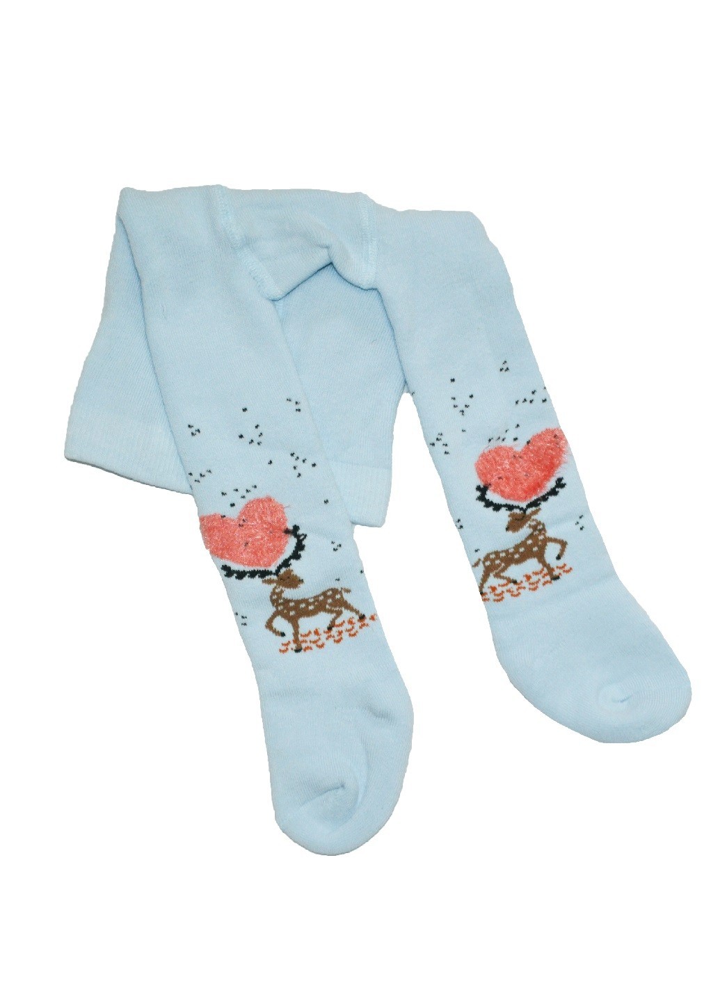 

Колготки Ekinoks Socks махровые с оленями голубые 74-80 см (TRK-30-01)