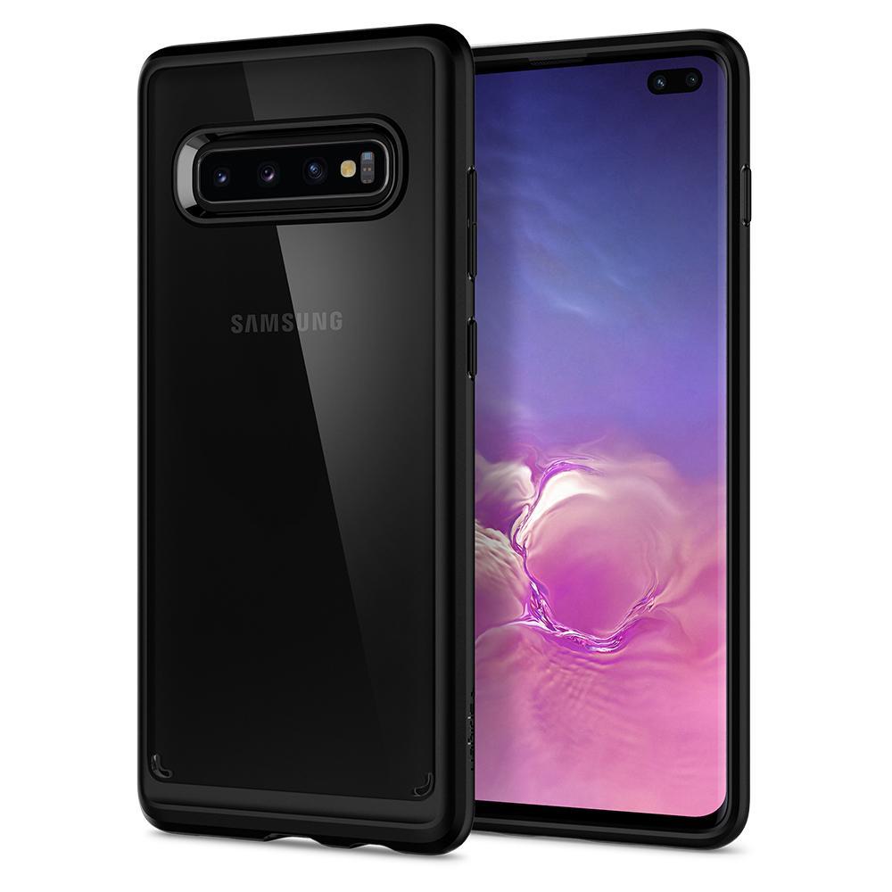 

Чехол Spigen для Samsung Galaxy S10 Plus Ultra Hybrid, Matte Black