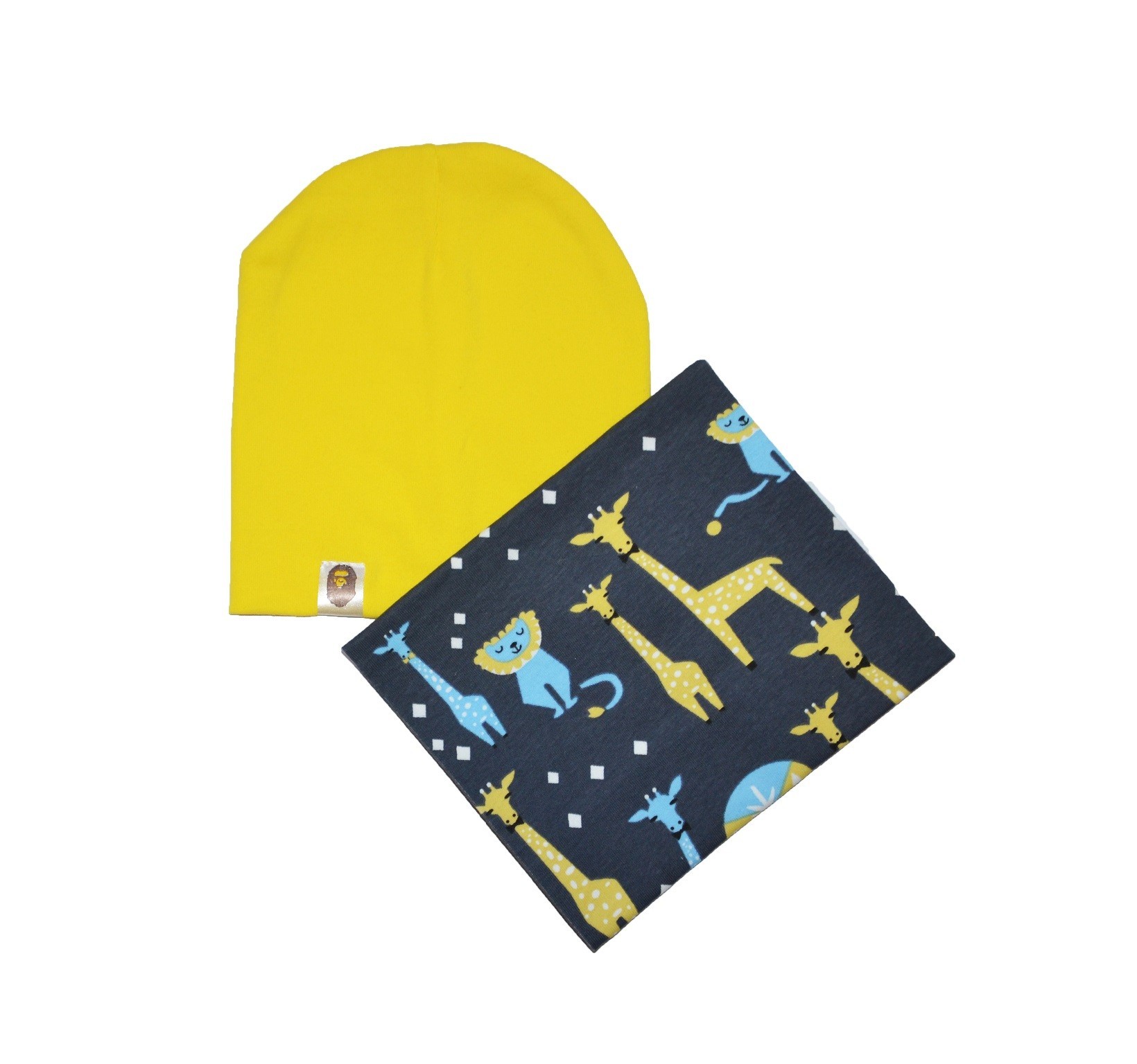 

Комплект Sweet Hats шапка и шарф-снуд жирафы желтый 52 см (НУБ-01-540)