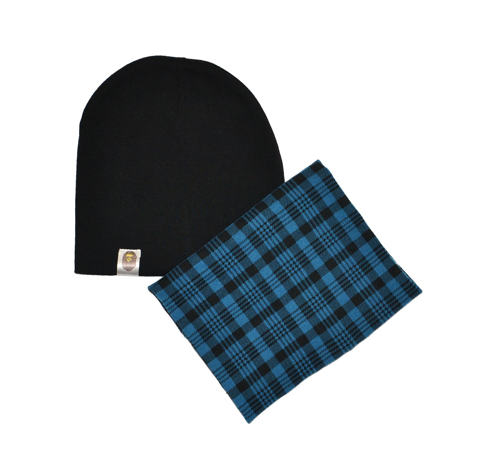 

Комплект Sweet Hats шапка и шарф-снуд в клетку черно-синий 52 см (НУБ-01-481)