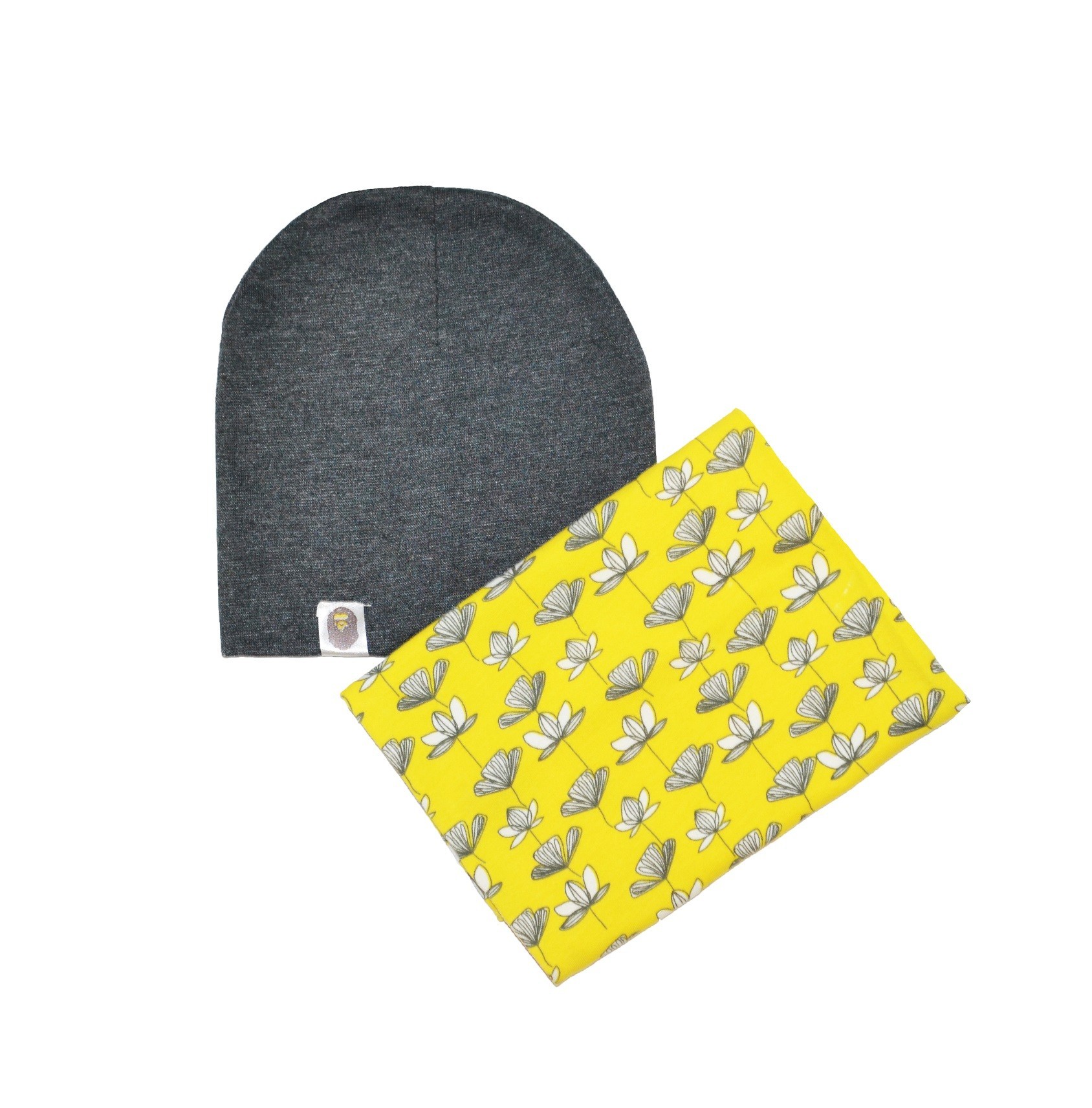 

Комплект Sweet Hats шапка и шарф-хомут девочкам цветы серый 54 см (НУБ-01-552)