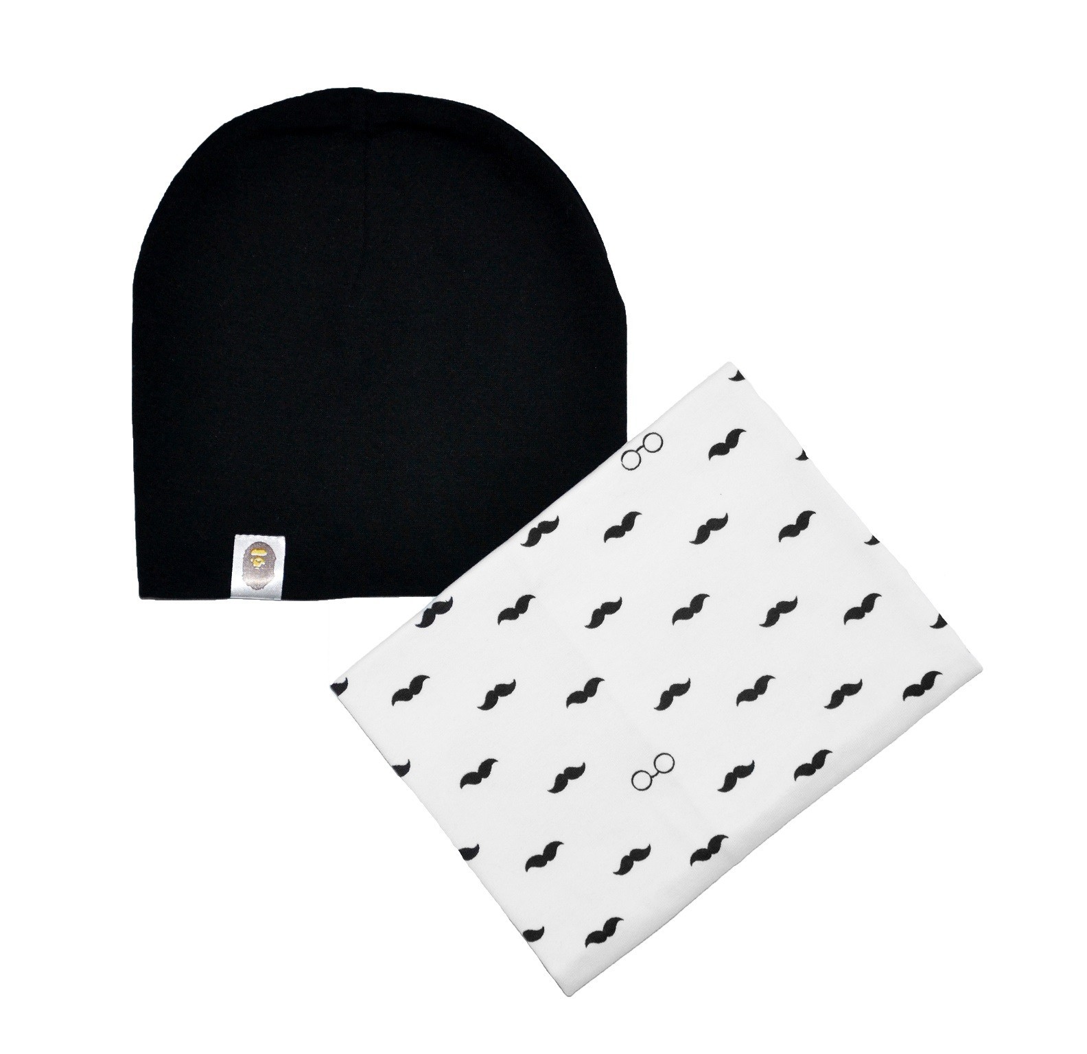 

Комплект Sweet Hats шапка и шарф-снуд Усы черный 54 см (НУБ-01-404)