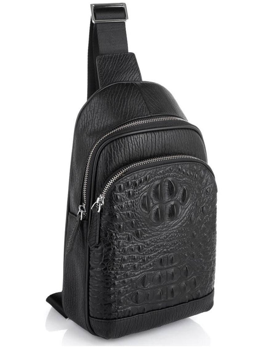 

Мужская кожаная сумка через плечо Tiding Bag Черный 18 x 31 x 6 см MK76842