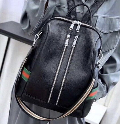 

Женский кожаный рюкзак Tiding Bag Черный 32 x 28 x 13 см 9444