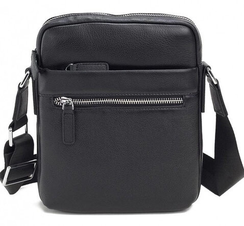 

Мужская кожаная сумка месенджер через плечо Tiding Bag Черный 19 x 24 x 5 см 106