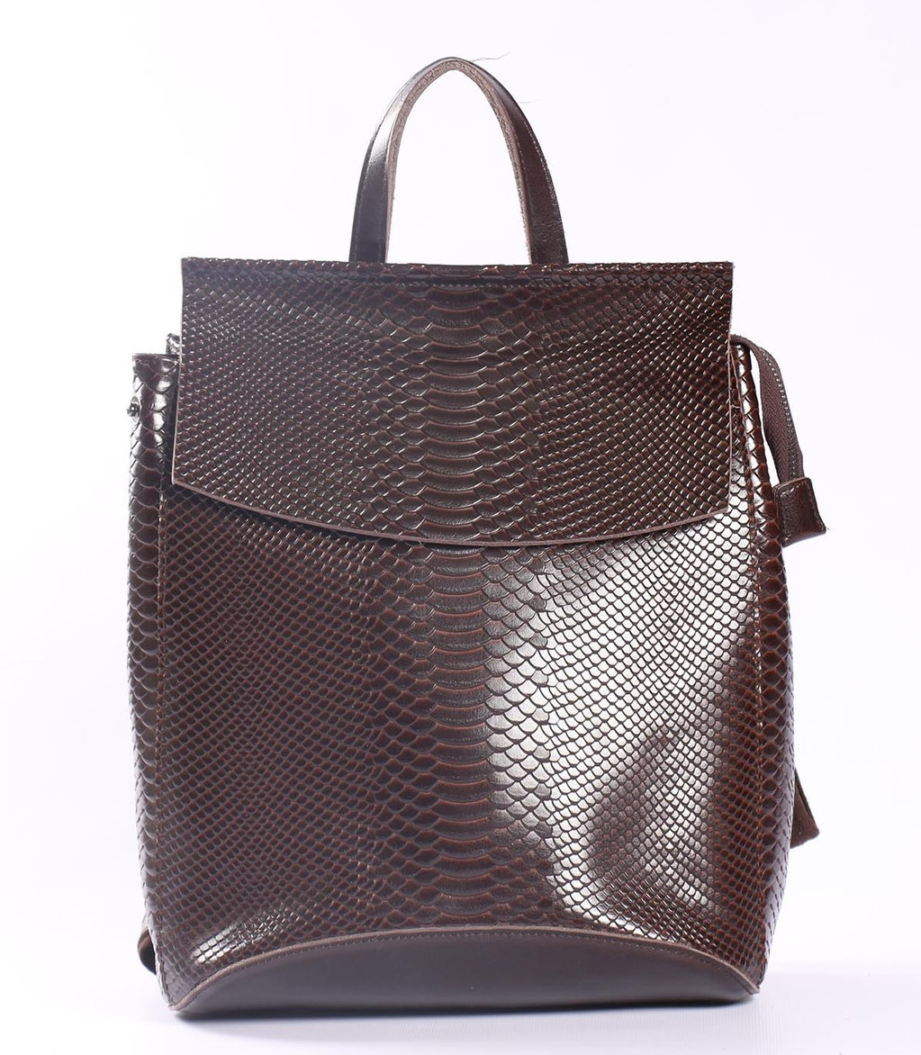 

Женский кожаный рюкзак Tiding Bag Коричневый 31 x 26 x 11 см 24099
