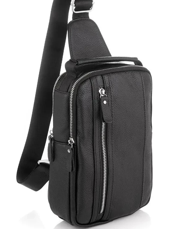 

Мужская кожаная сумка через плечо Tiding Bag Черный 17,5 x 22,5 x 5,5 см MK56482