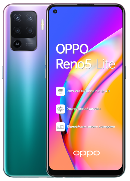 

Смартфон OPPO Reno 5 Lite 8/128GB Fantastic Purple (CPH2205 PURPLE)