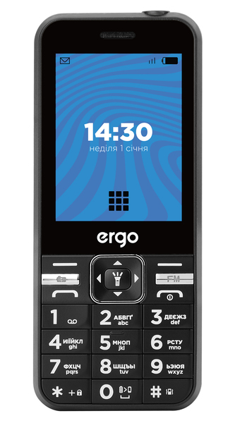 

Мобільний телефон ERGO E281 Dual Sim Black (E281 black)