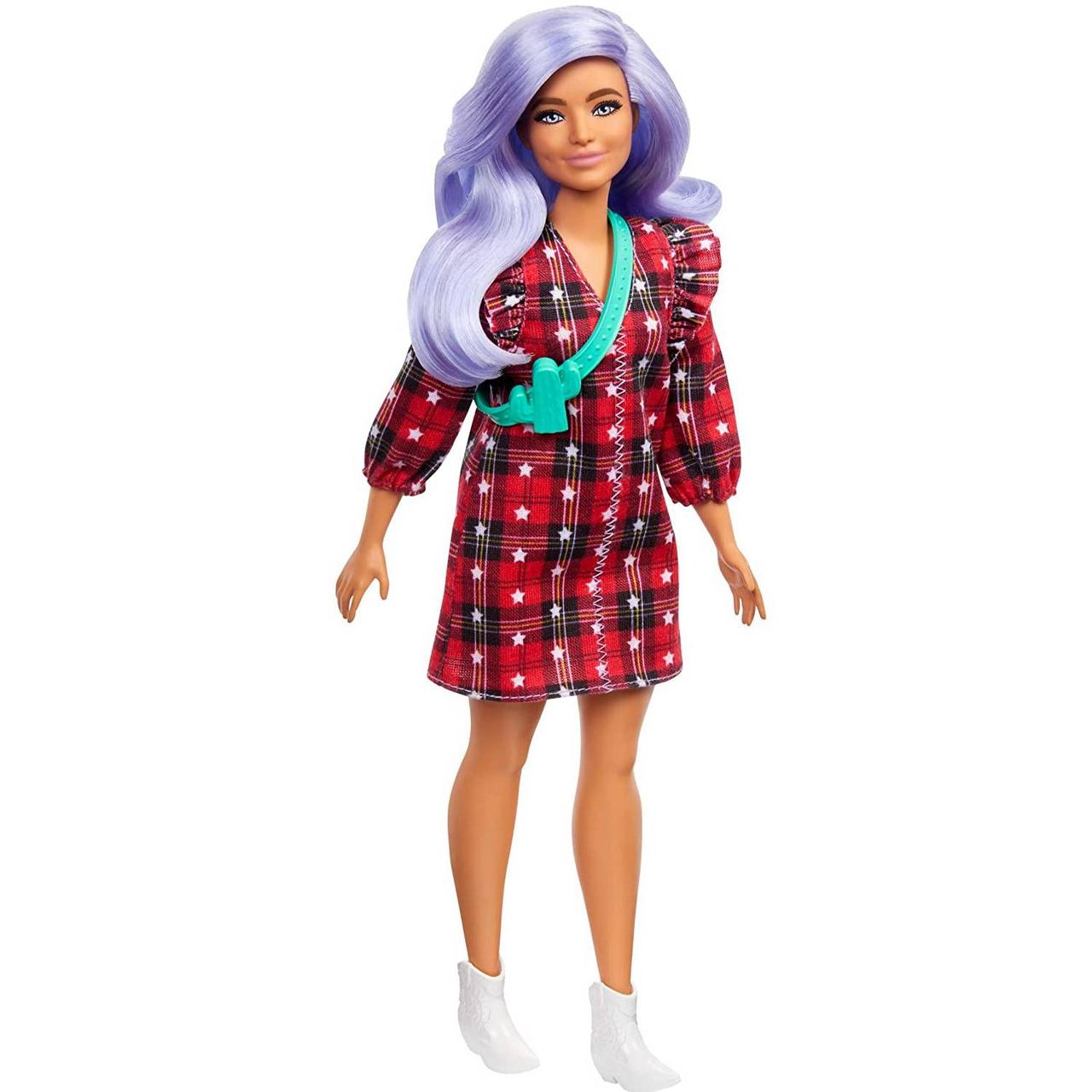 

Кукла Барби Модница в клетчатом платье Barbie Fashionistas GRB49