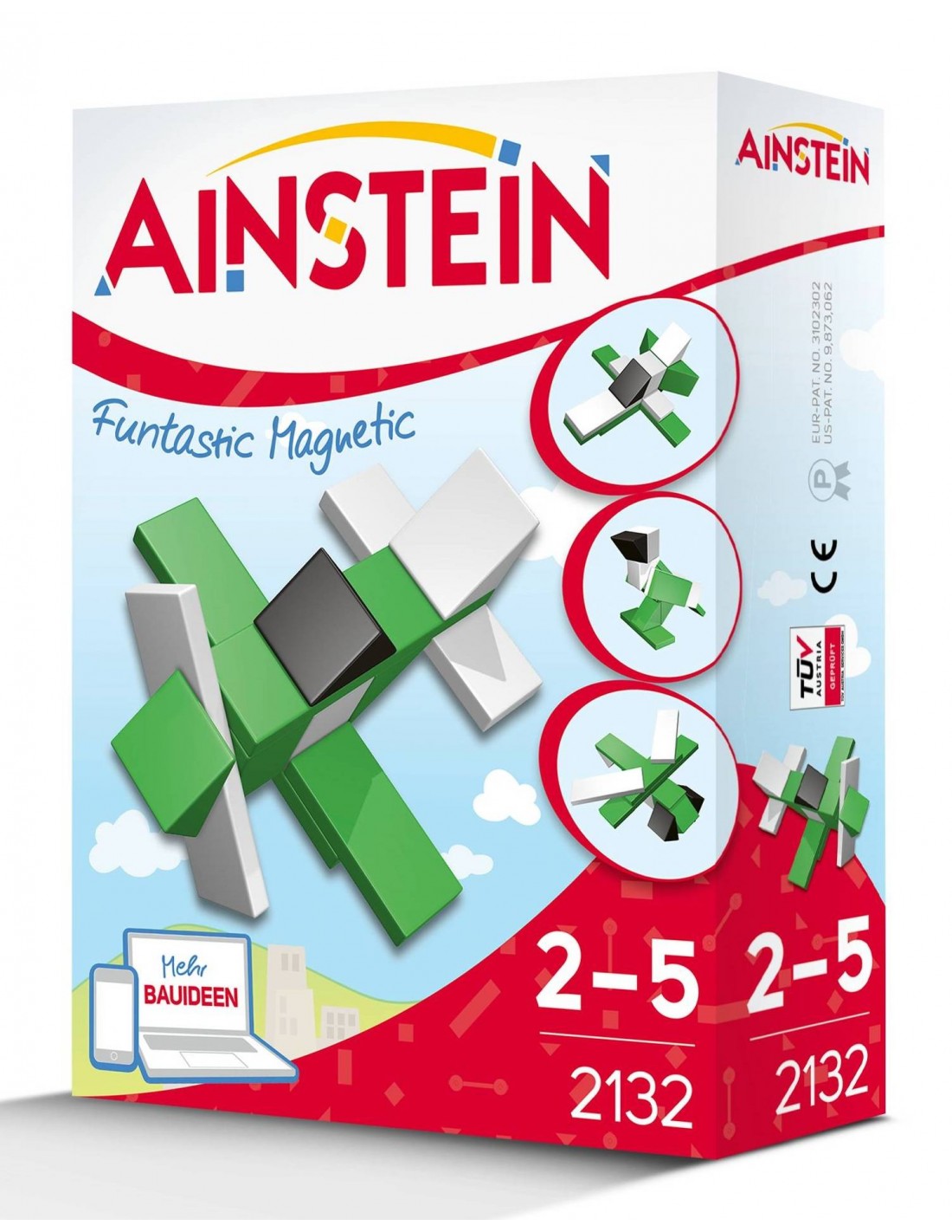 

Конструктор магнитный AINSTEIN (Австрия) "САМОЛЕТЫ И ВЕРТОЛЕТЫ" (2132)