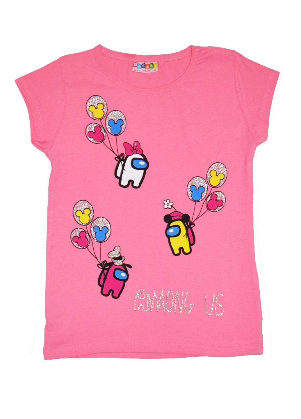 

Футболка Hacali для девочки с принтом Among Us малиновая 86-92 см (FUT-18-05)