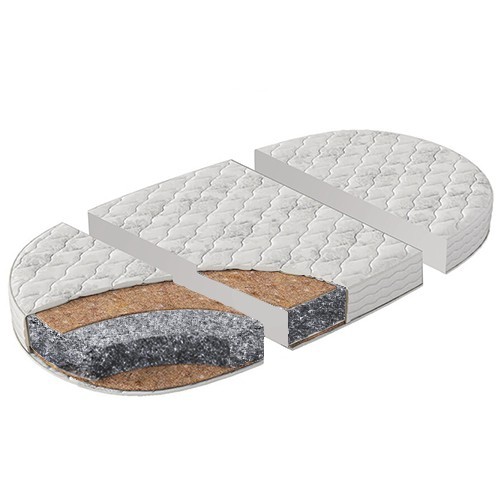 

Матрас трансформер 3в1для кроватки BabyKomfort Степ Люкс плюс - Кокос-флексовойлок-кокос