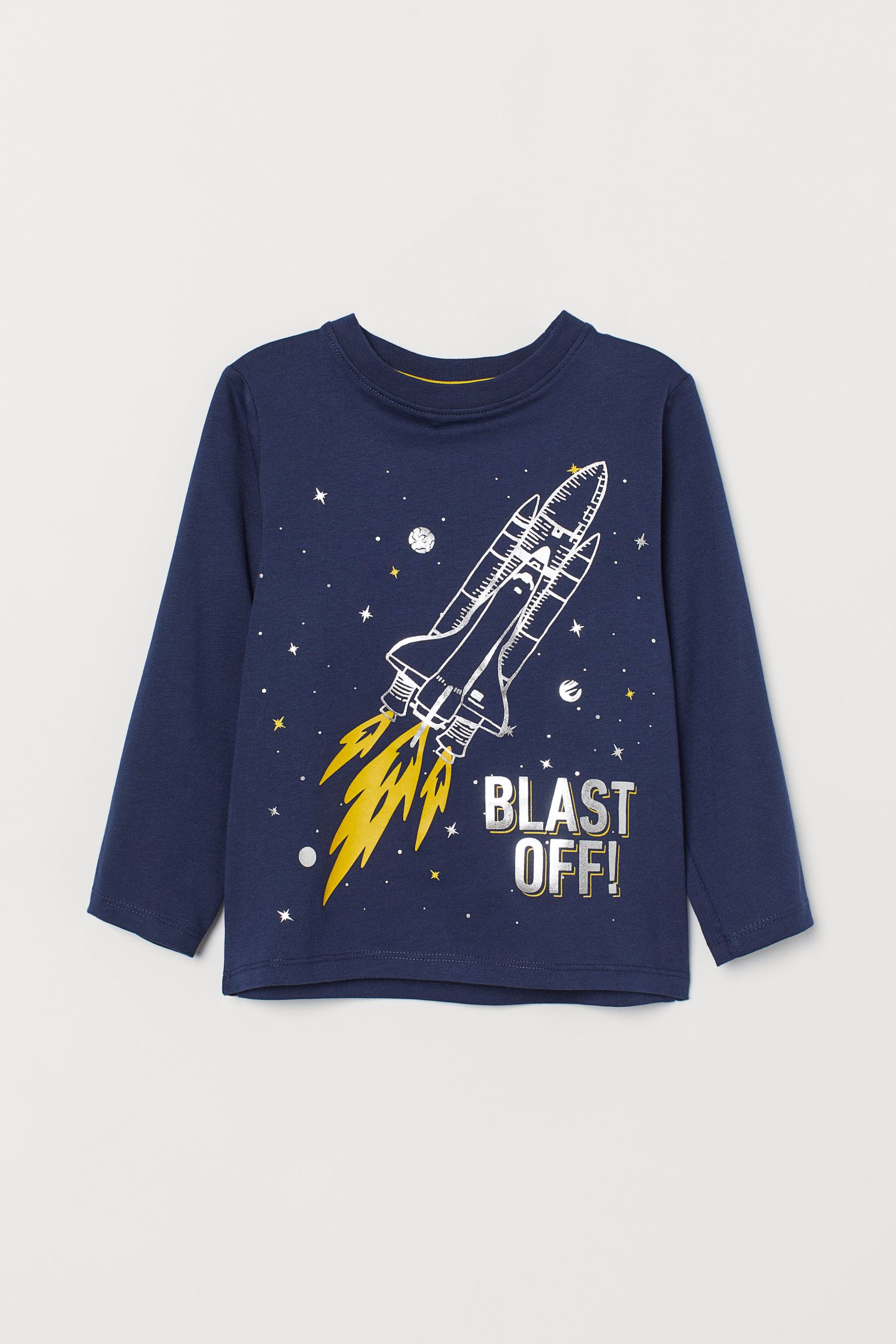 

Лонгслив H&M 92см темно синий принт 1711857664