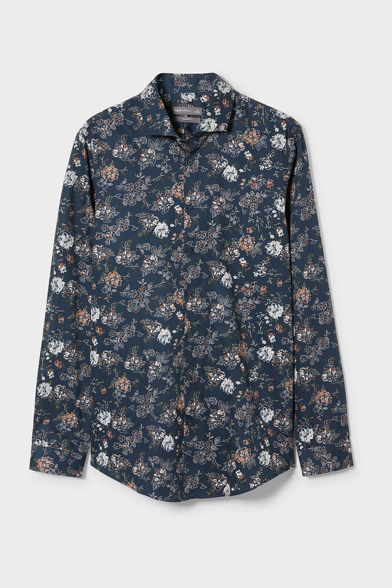 

Рубашка C&A XXL темно синий цветы 775752103431
