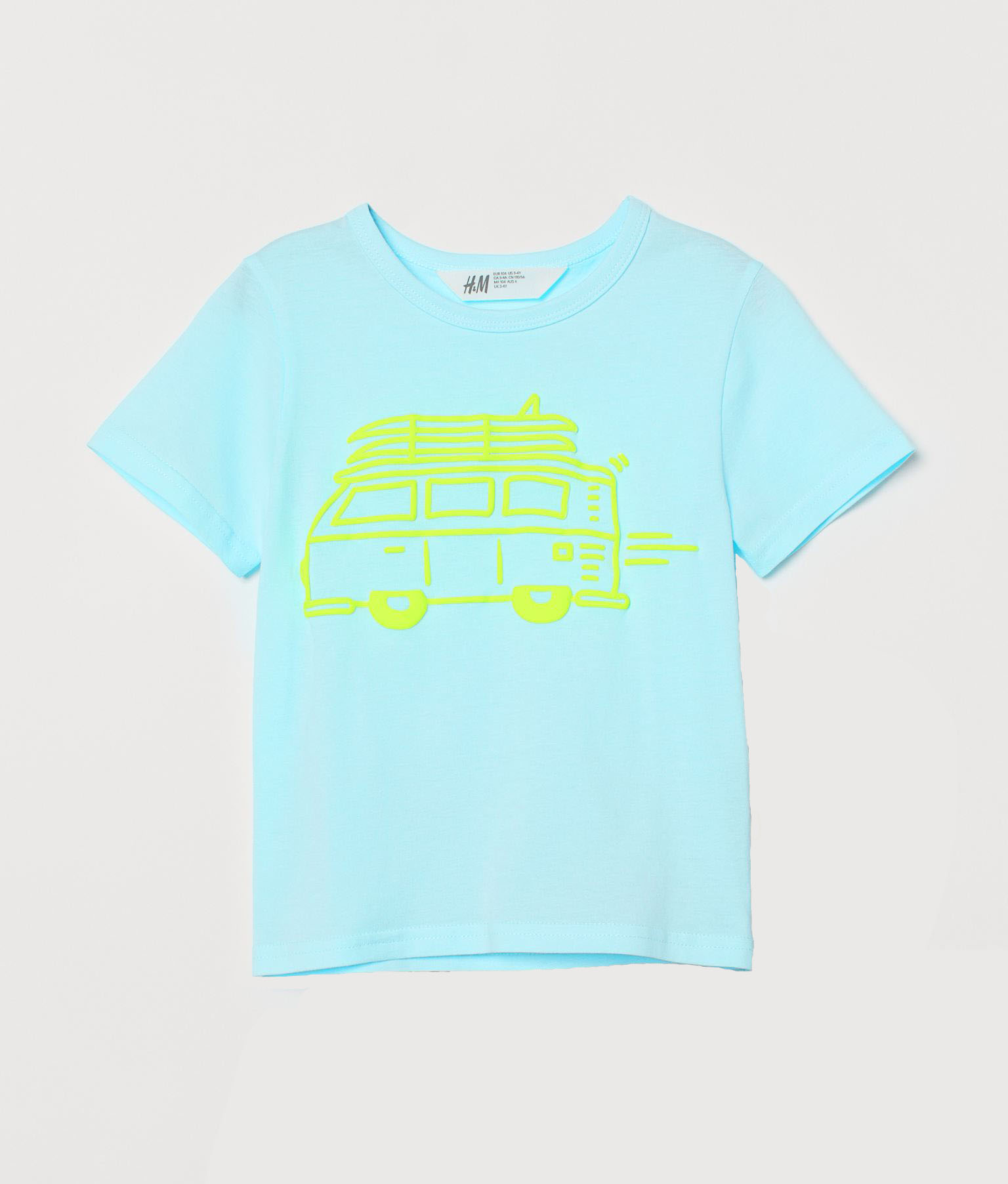 

Футболка H&M 110см голубой принт 20285845612