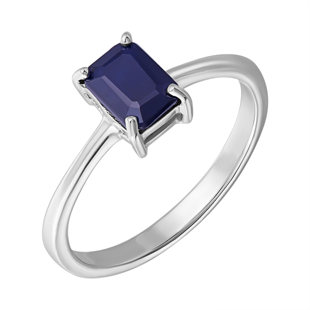 

Серебряное кольцо с сапфиром 000132500 17.5 размера