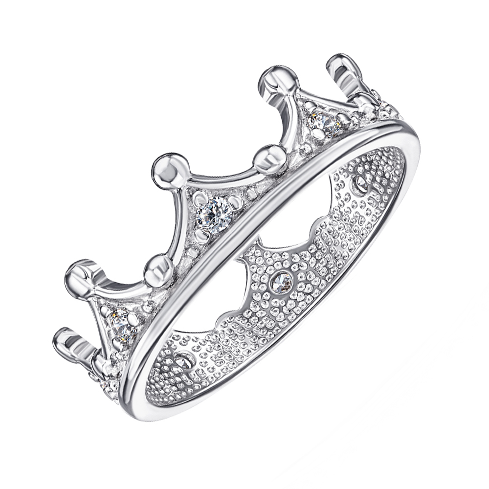 

Серебряное кольцо-корона с фианитами S Zirconia 000119301 16.5 размера