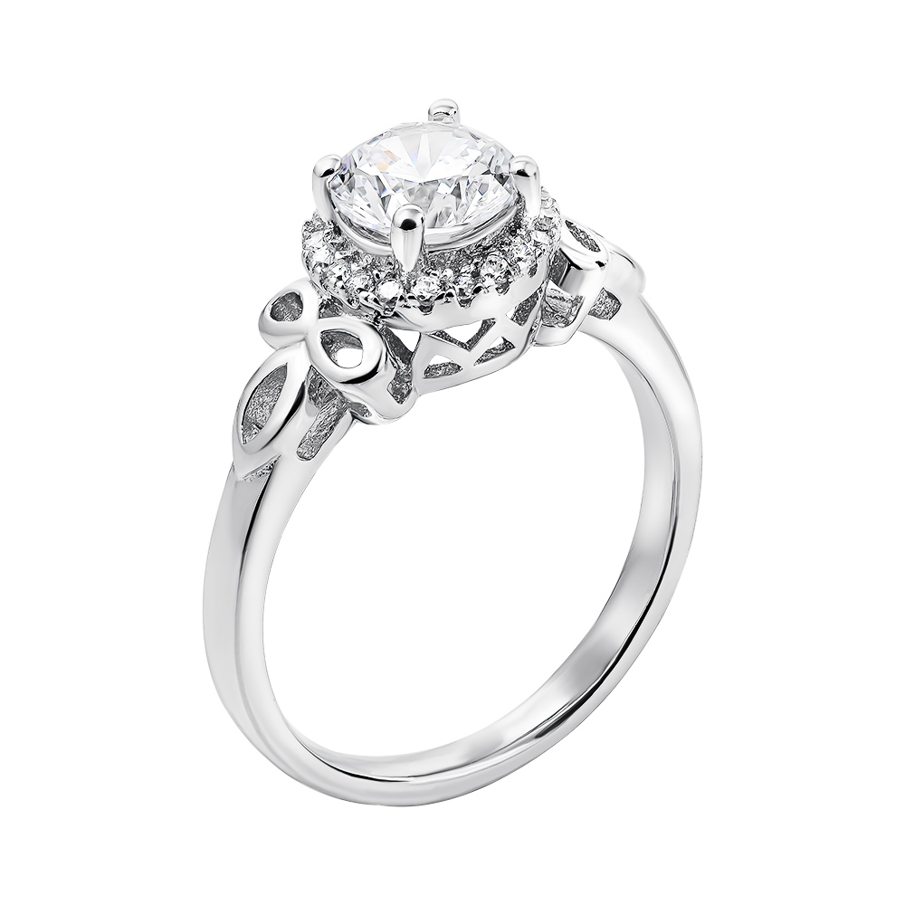 

Серебряное кольцо с фианитами 000135139 16 размера