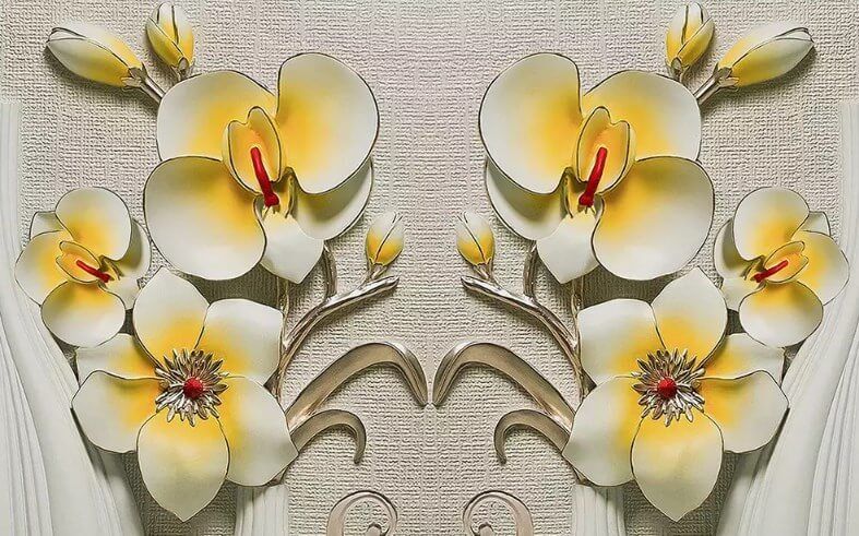 

Фотообои Арт-Обои Жёлтые цветы №dec_3085 Нить