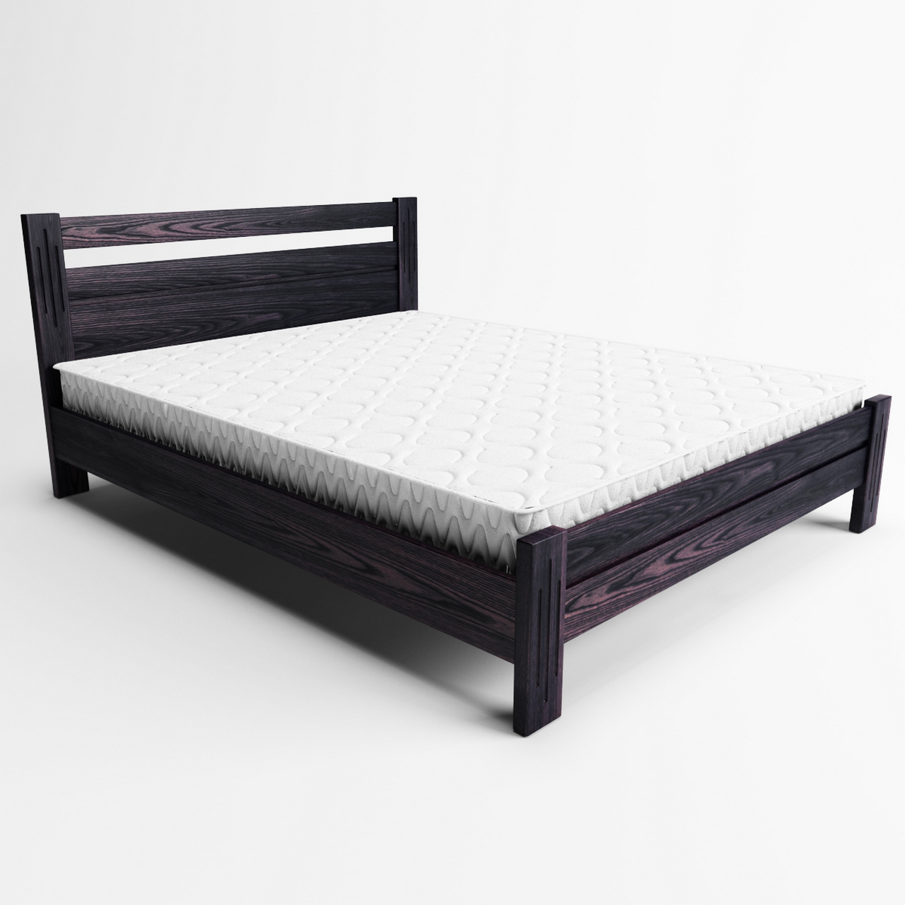 

Кровать деревянная из массива ясеня ХМФ Вена 1800х1900 венге