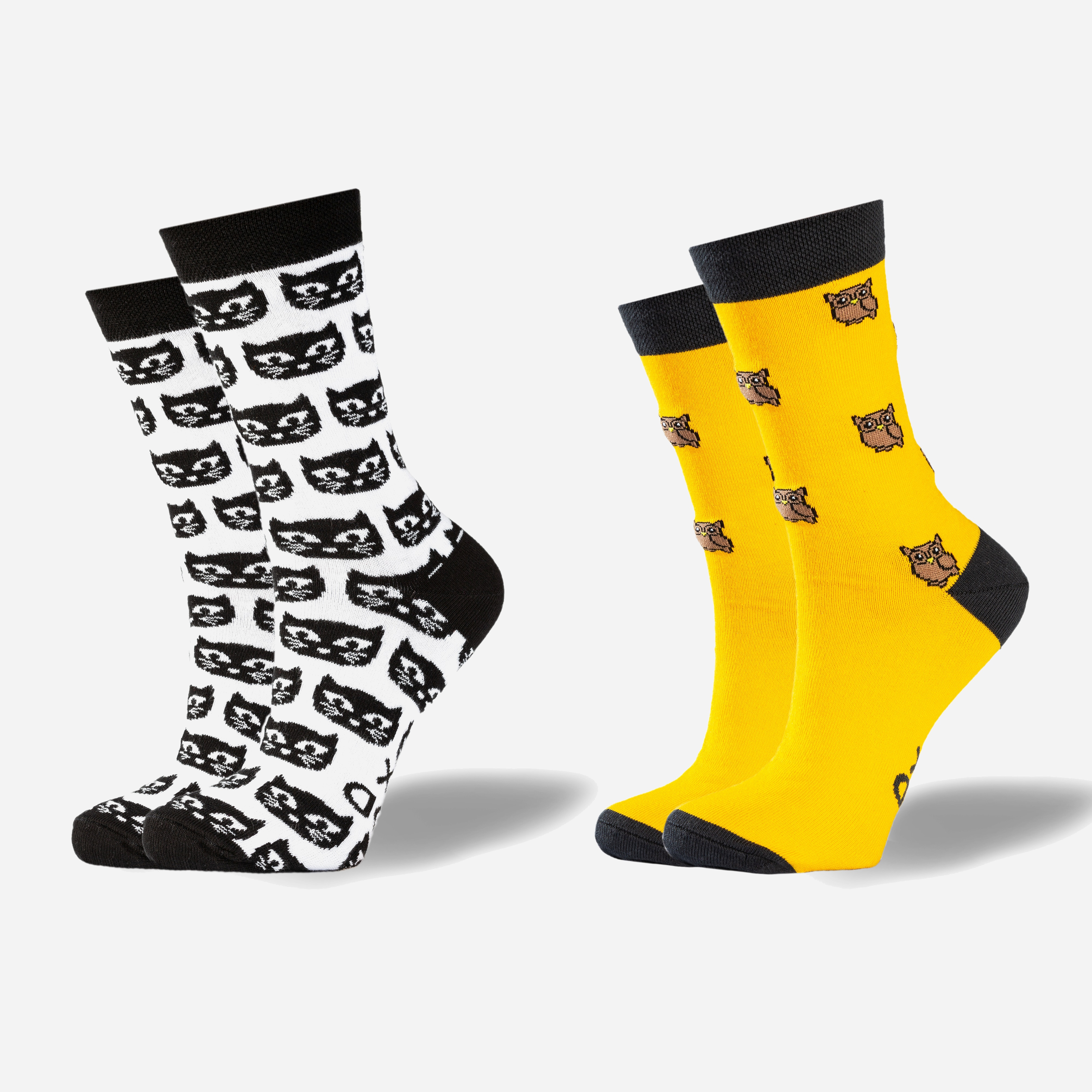 

Набор носков GoodSox Black Cats+Yellow owls 8052 - 2 пары Белый/Желтый, Набор носков GoodSox Black Cats+Yellow owls 8052 35-40 2 пары Белый/Желтый