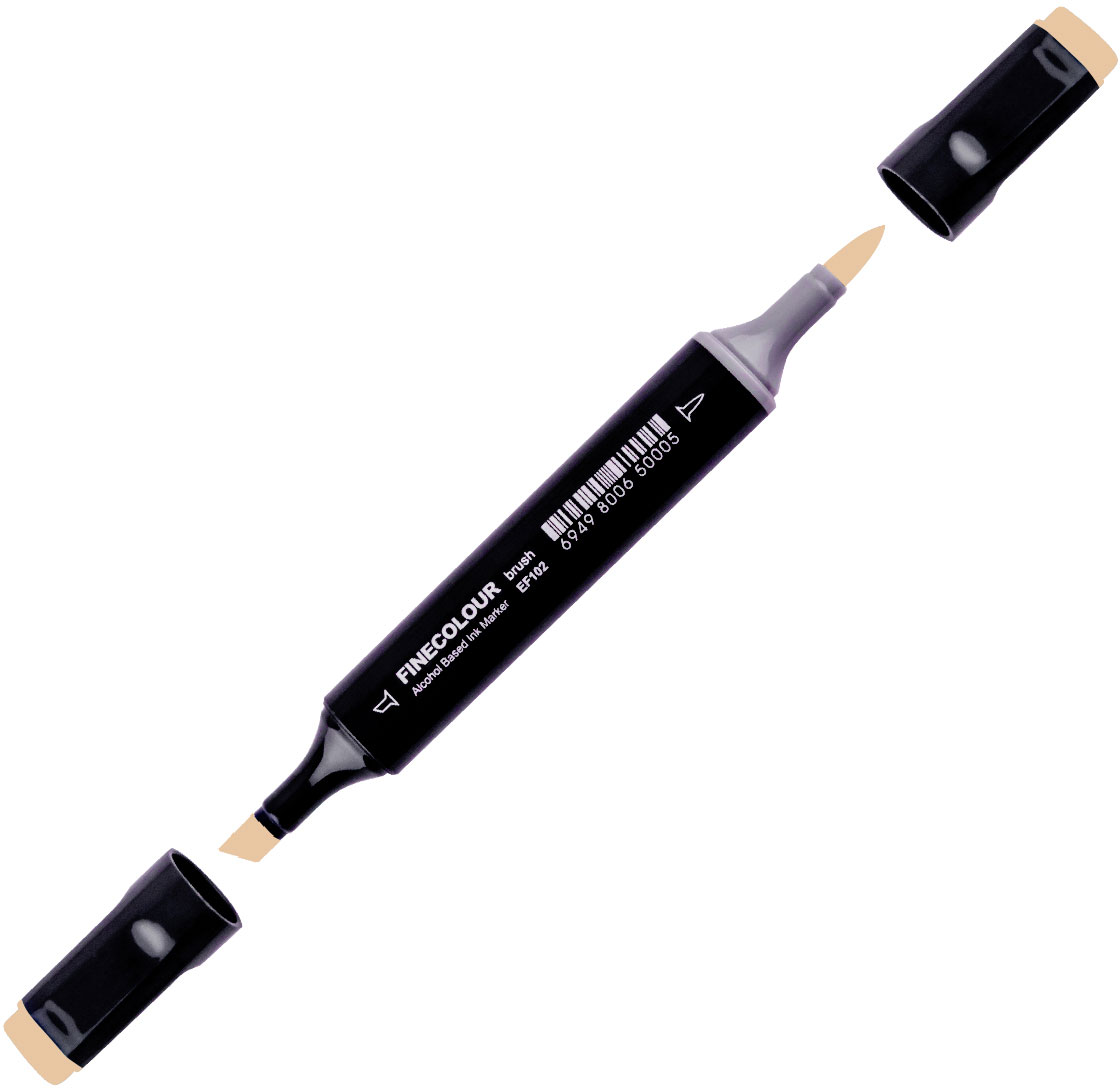 

Маркер Finecolour Brush спиртовой 020 коричнево-желтый E20 (EF102-20)