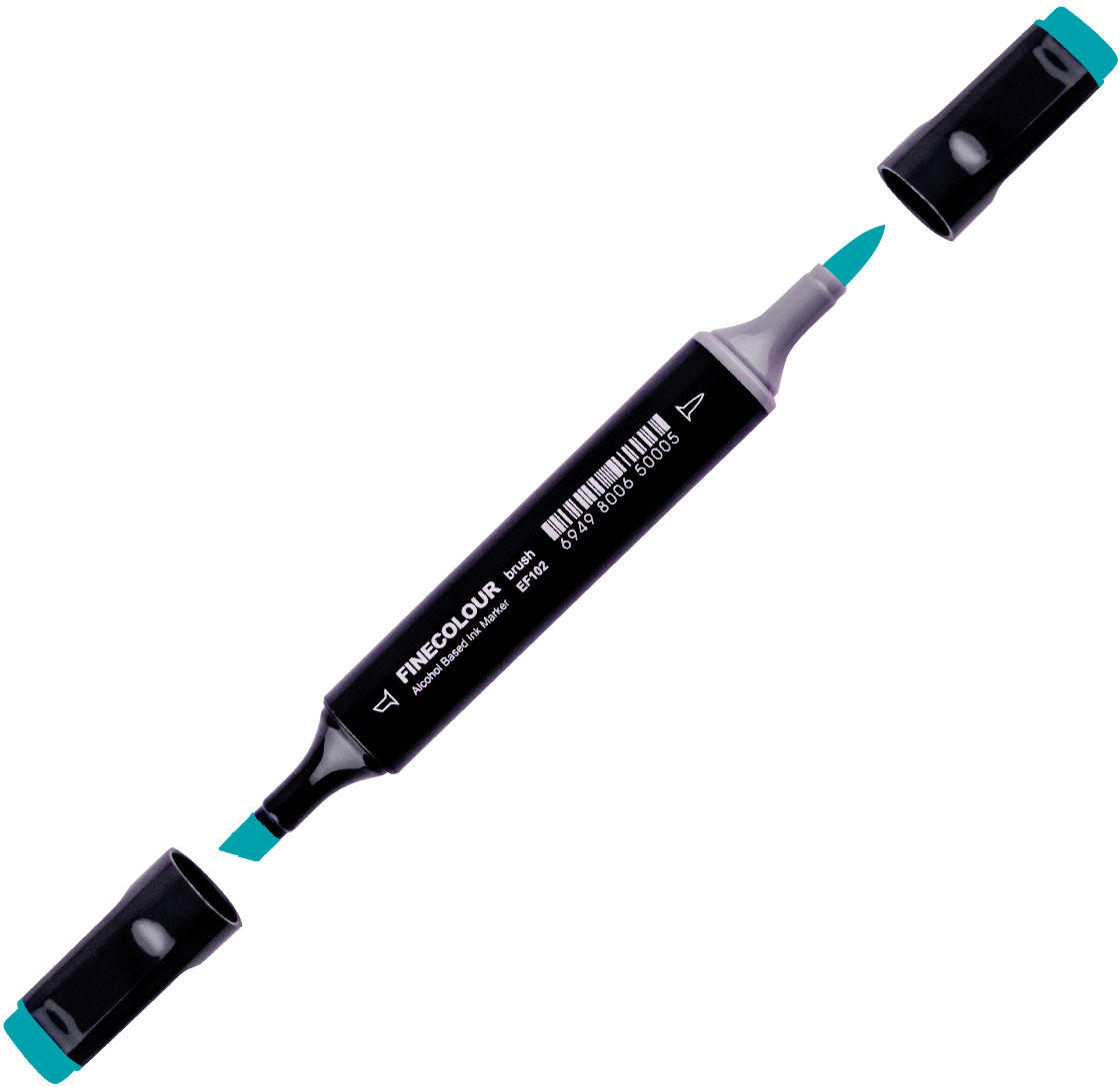 

Маркер Finecolour Brush спиртовой 071 синяя утка BG71 (EF102-71)