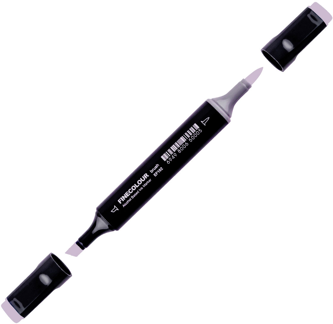 

Маркер Finecolour Brush спиртовой 108 бледный ежевичный BV108 (EF102-108N)