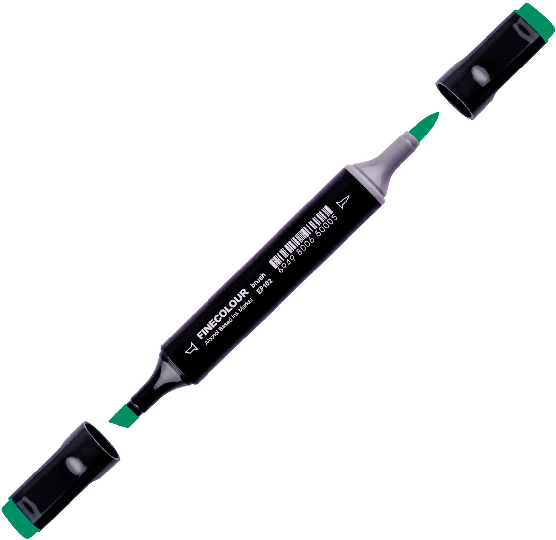 

Маркер Finecolour Brush спиртовой 048 зеленый G48 (EF102-48)