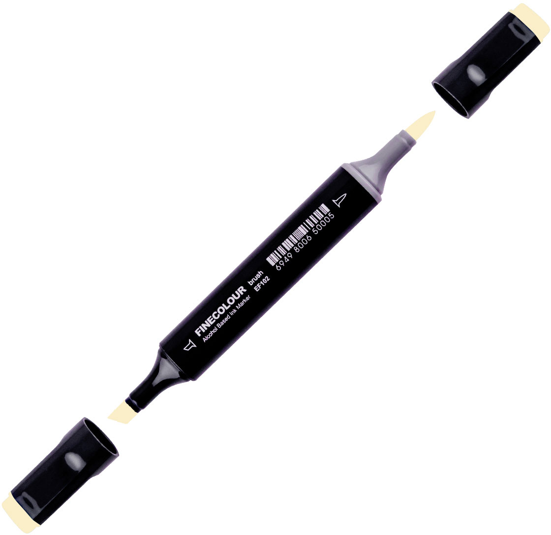 

Маркер Finecolour Brush спиртовой 001 лютик Y1 (EF102-1)