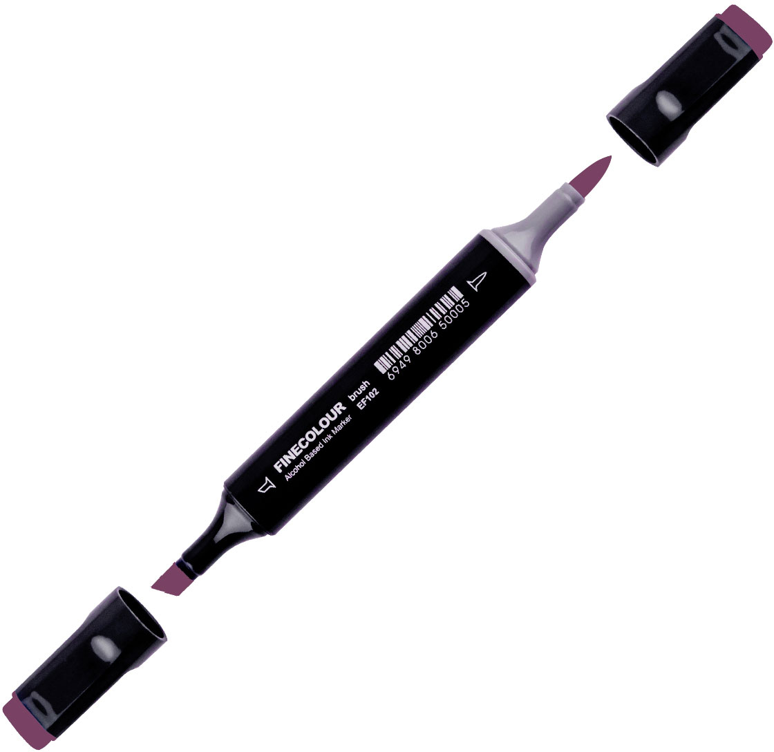 

Маркер Finecolour Brush спиртовой 127 баклажан V127 (EF102-127)