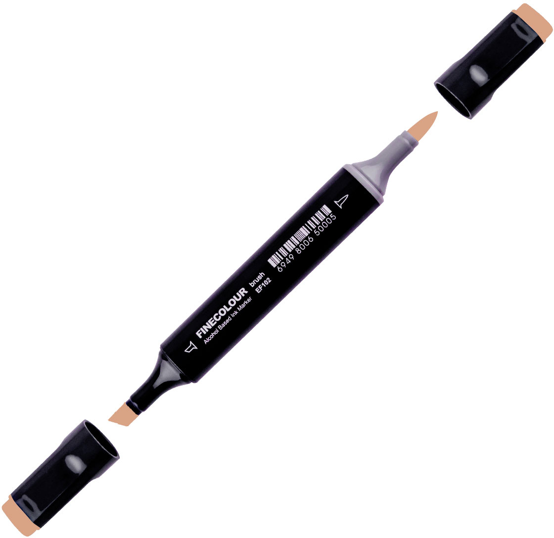 

Маркер Finecolour Brush спиртовой 168 древесно-коричневый E168 (EF102-168)