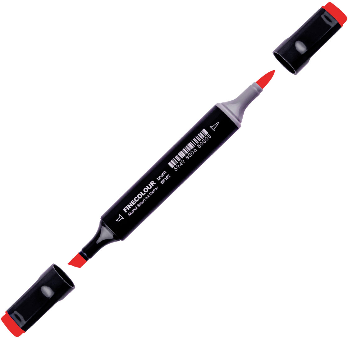 

Маркер Finecolour Brush спиртовой 215 алый R215 (EF102-215)