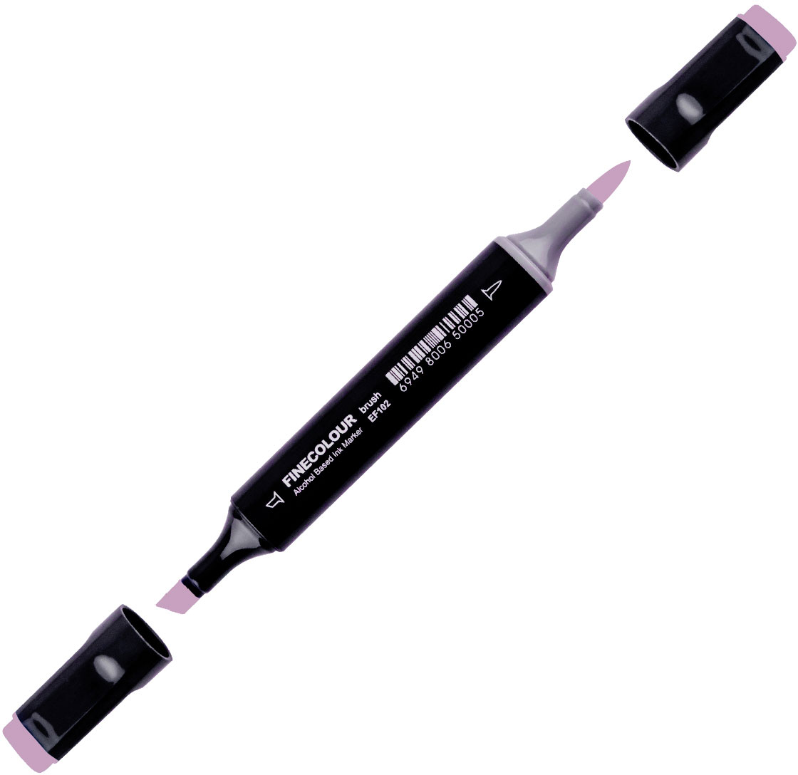 

Маркер Finecolour Brush спиртовой 199 бледно-лиловый V199 (EF102-199)
