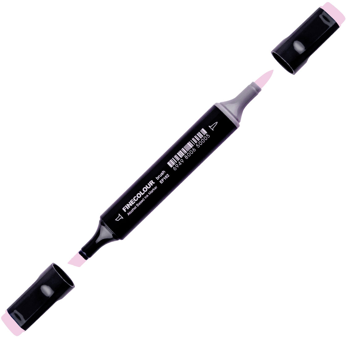 

Маркер Finecolour Brush спиртовой 345 розовый туман RV345 (EF102-345N)