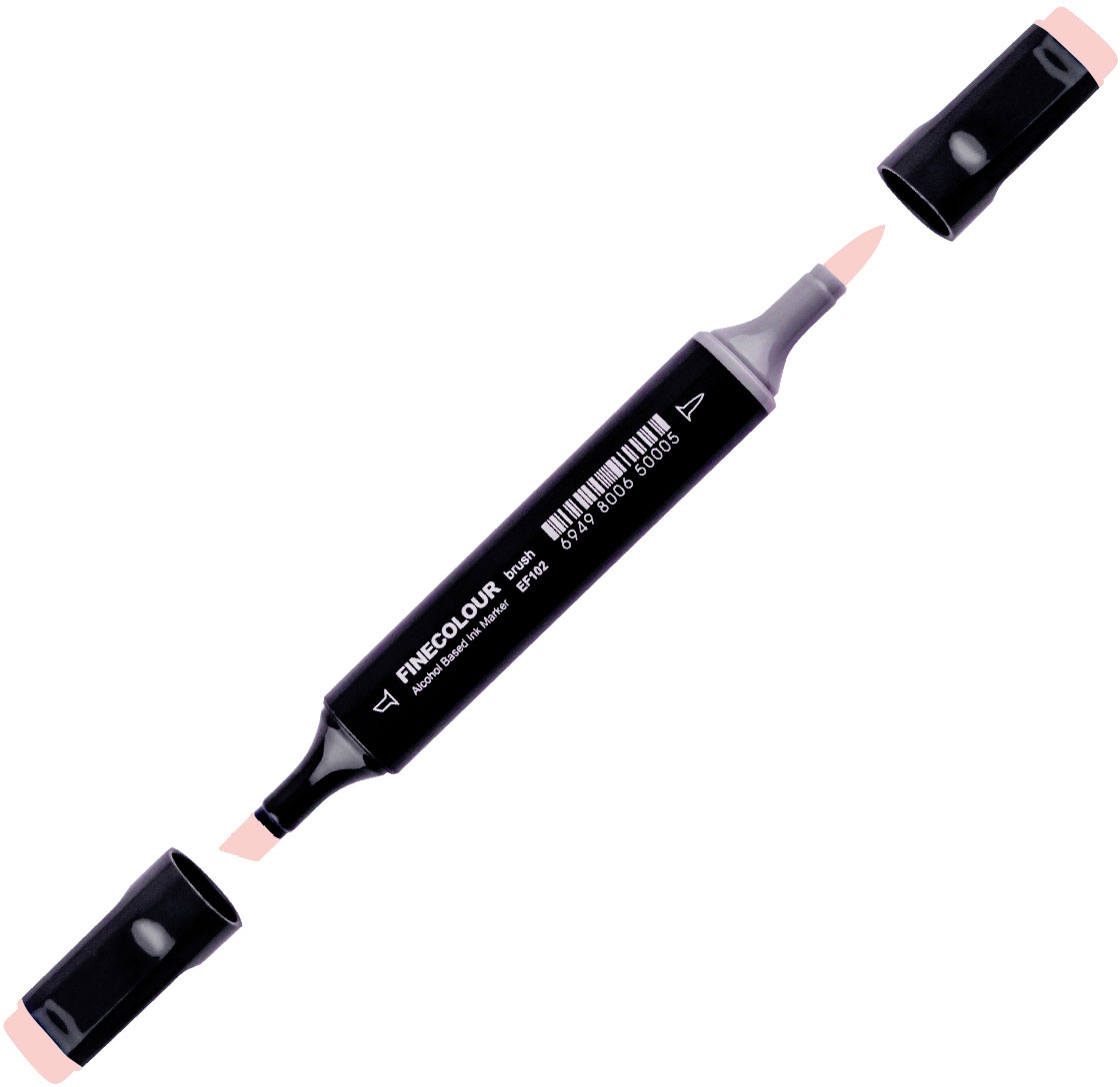 

Маркер Finecolour Brush спиртовой 361 розовый лосось R361 (EF102-361N)