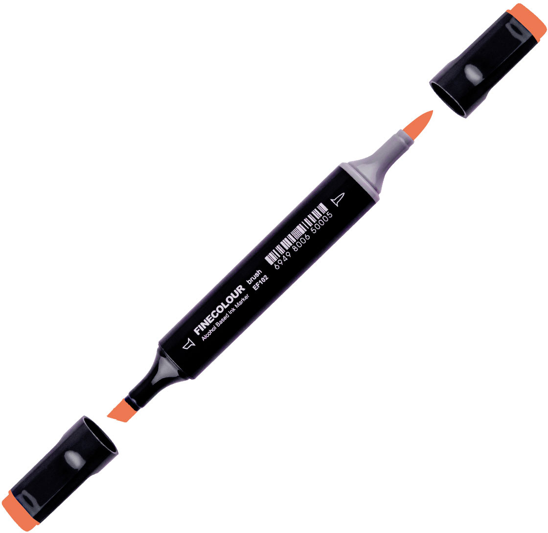 

Маркер Finecolour Brush спиртовой 403 китайский оранжевый YR403 (EF102-403N)