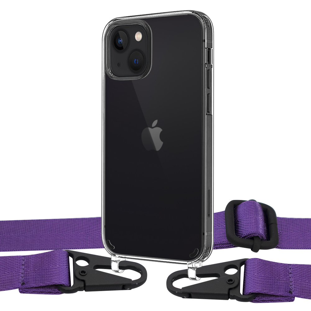 

Чехол Upex Crossbody Protection Case для iPhone 13 mini Crystal with Harness Ultra Vionet