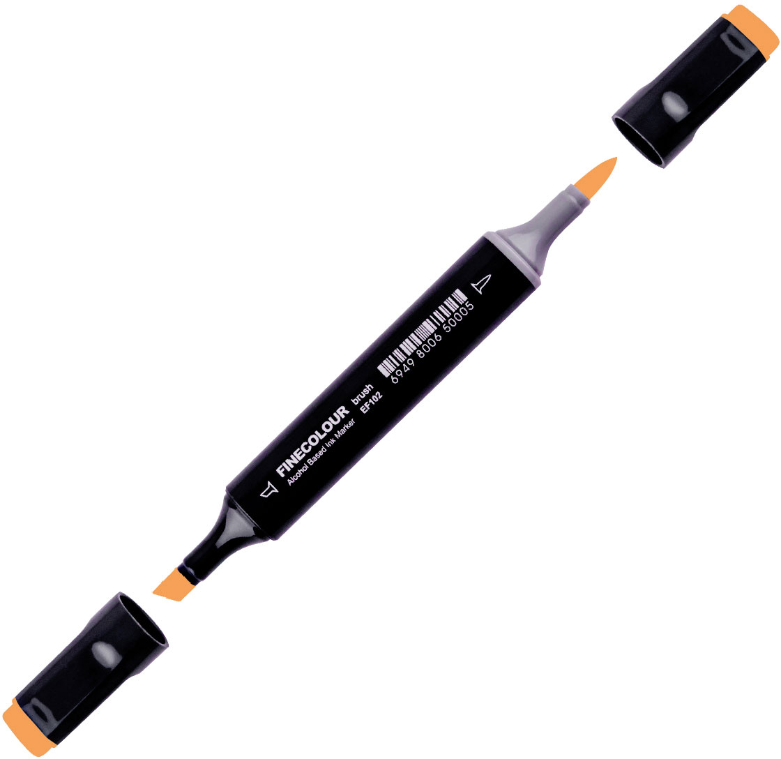 

Маркер Finecolour Brush спиртовой 399 тыква YR399 (EF102-399N)