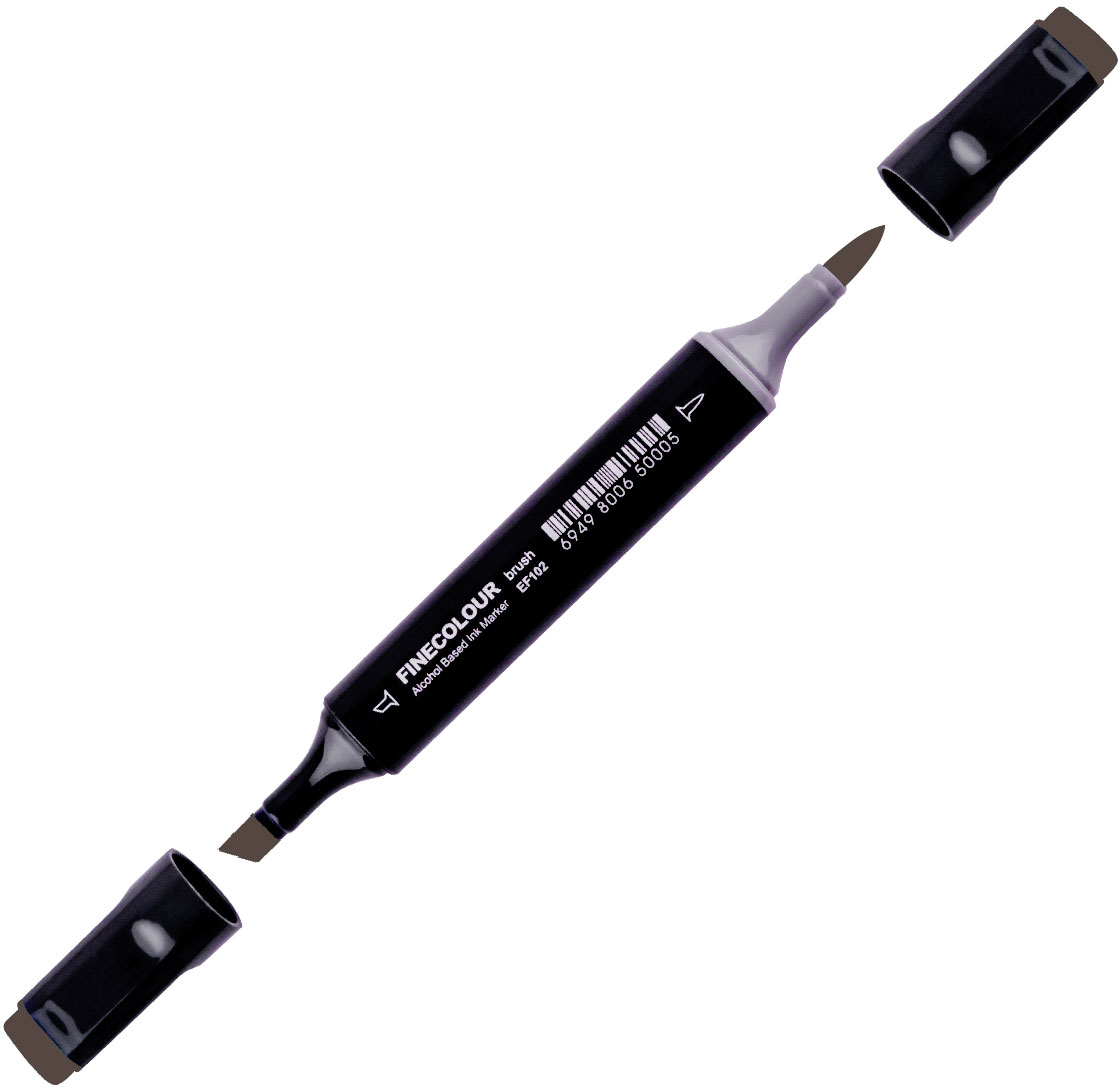 

Маркер Finecolour Brush спиртовой 471 теплый серый №9 WG471 (EF102-471N)