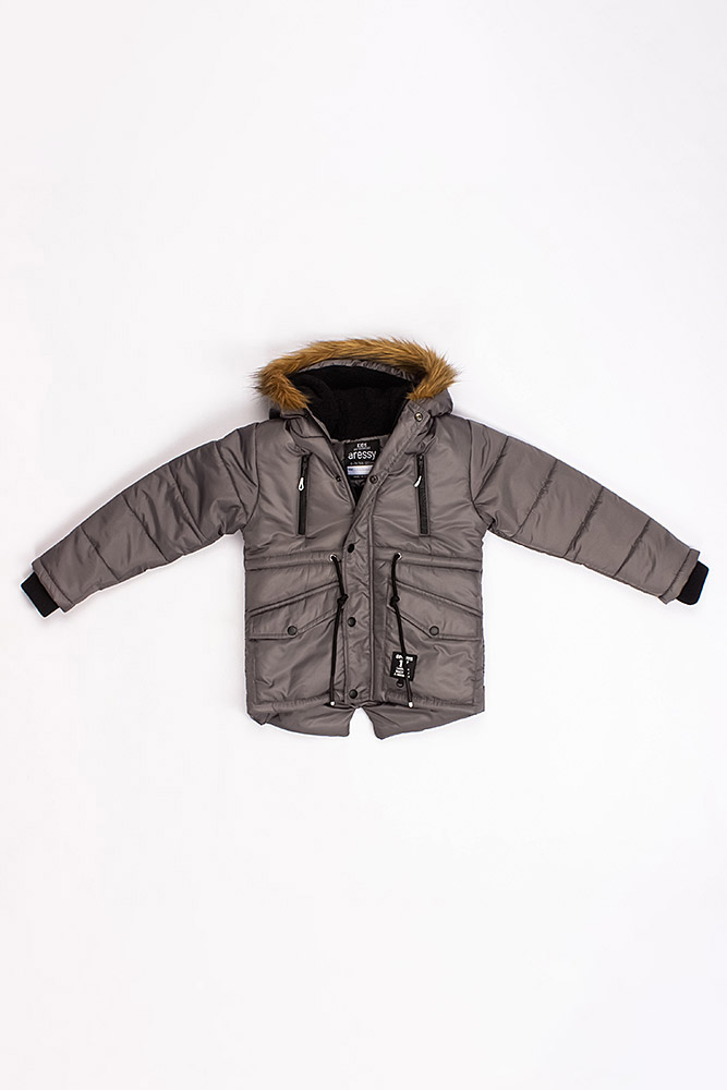 

Куртка коротка на хлопчика Aressy 116 сірий (SKT000591442)