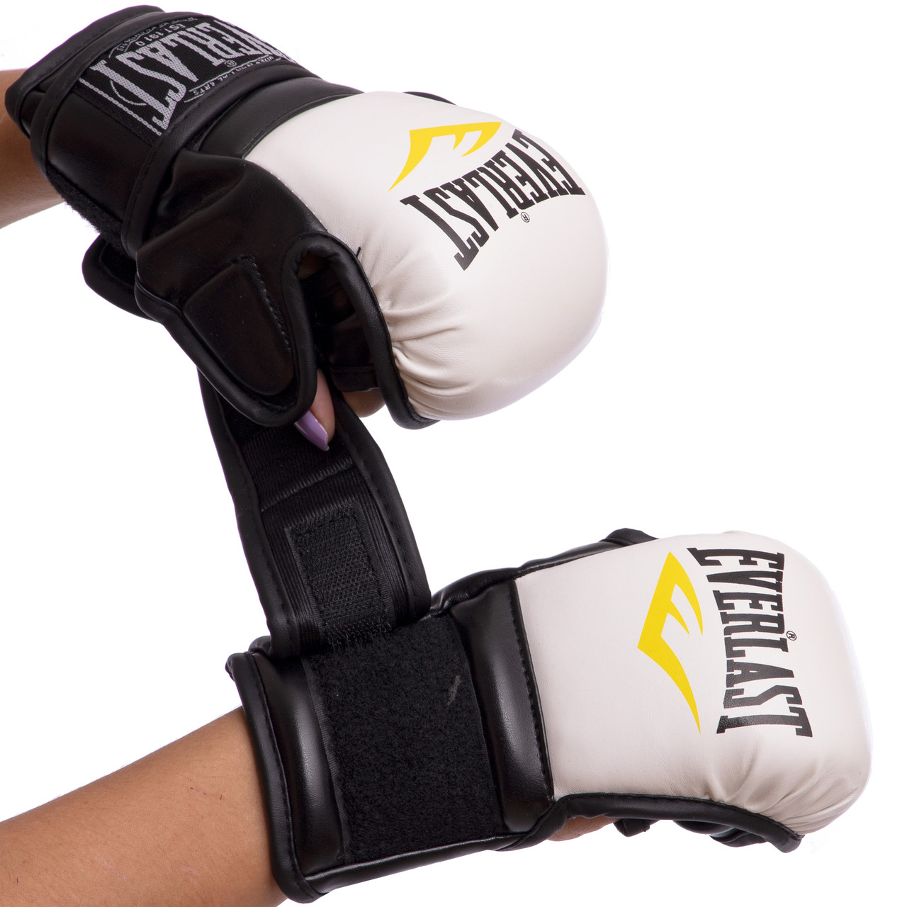 

Перчатки гибридные для единоборств Everlast Heroe 4612 размер XL White-Black