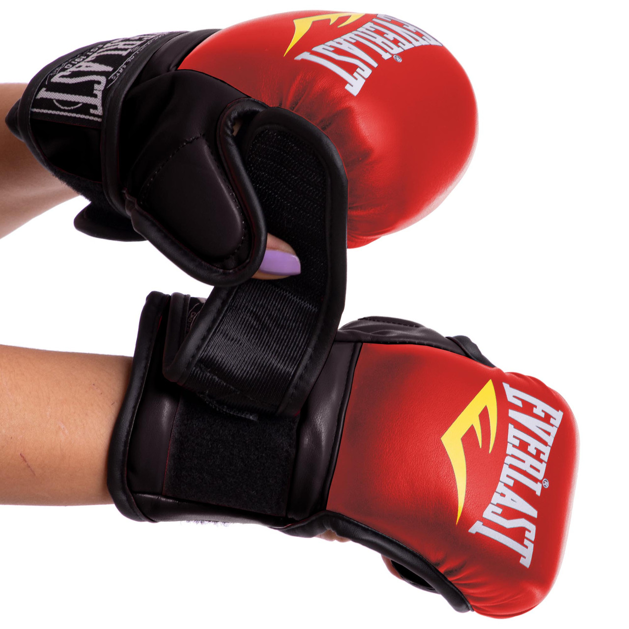 

Перчатки гибридные для единоборств Everlast Heroe 4612 размер XL Red-Black