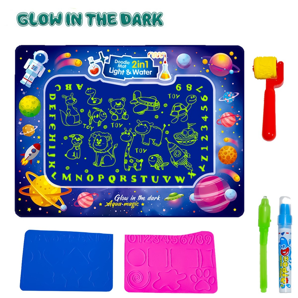 

Акваковрик для рисования водным фломастером Water Magic Doodle Mat Космос волшебный коврик рисовать водой (1008719-Other)