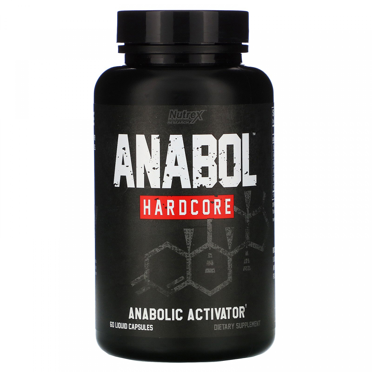 

Строитель мышц, Anabol Hardcore, Nutrex Research, 60 жидких капсул